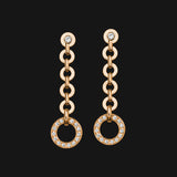 14k Dangling Pendant Earrings